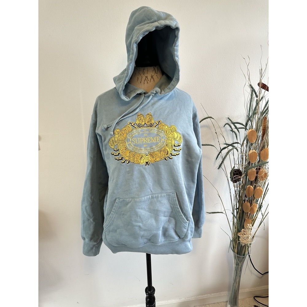 SUPREME LOVE OR HATE HOODED SWEATSHIRT HOODIE‎ SZ Medium Rare